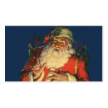 Vintage Santa Claus with Toys on Christmas Eve Business Cards