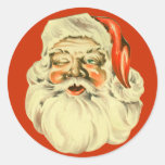 Vintage Santa Stickers