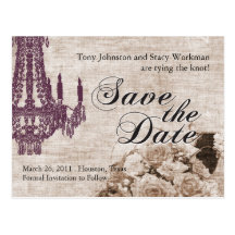 Vintage Save the Date Postcard