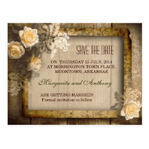 vintage save the date postcards