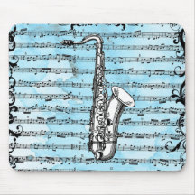 Vintage Saxaphone Mousemats