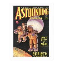 Vintage Sci Fi Comic Astounding Stories 1934 Post Cards