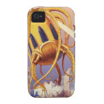Vintage Science Fiction Octopus Alien Invasion War iPhone 4/4S Covers
