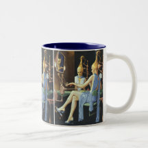 Vintage Science Fiction Spa Beauty Salon Manicures Coffee Mug