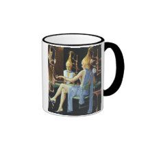 Vintage Science Fiction Spa Beauty Salon Manicures Mug