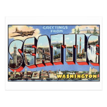 Vintage Seattle Postcard