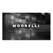 VINTAGE SHADOW TYPE on Moody Photo Business Card