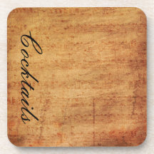 Vintage Sheet Music Cork Coasters