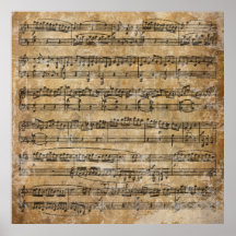 Vintage Sheet Music Print