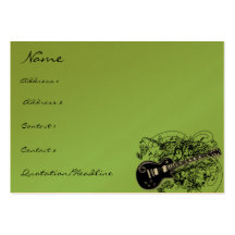 Vintage Sheet Music Rock N Roll Business Cards
