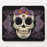 Vintage Skull and Roses Mousepad