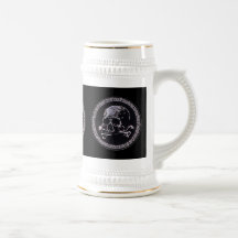 Vintage Skull round icon Coffee Mugs