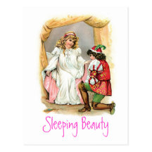 Vintage Sleeping Beauty Postcard
