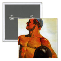 Vintage Soviet Hunk Pin