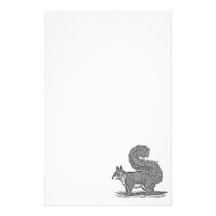 Vintage Squirrel Illustration - 1800's Squirrels Stationery