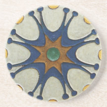 Vintage Starburst Tile Beverage Coasters