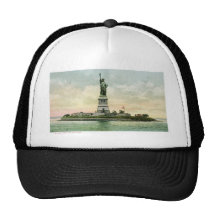 Vintage "Statue of Liberty" Poster. New York. Trucker Hat
