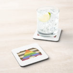 Vintage straight ally flag coaster