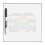 Vintage straight ally flag dry erase board