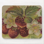 Vintage Strawberries Mousepad