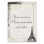 Vintage Style Eiffel Tower Cards
