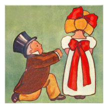 Vintage-Style Engagement Party Invitation Announce