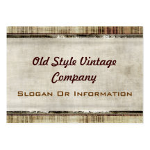 Vintage Style Fabric Look Business Cards