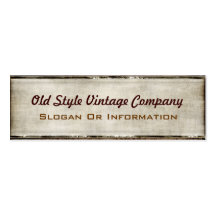 Vintage Style Fabric Look Business Cards