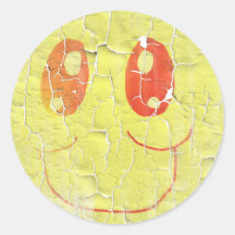 Vintage Style Smiley Face  Sticker
