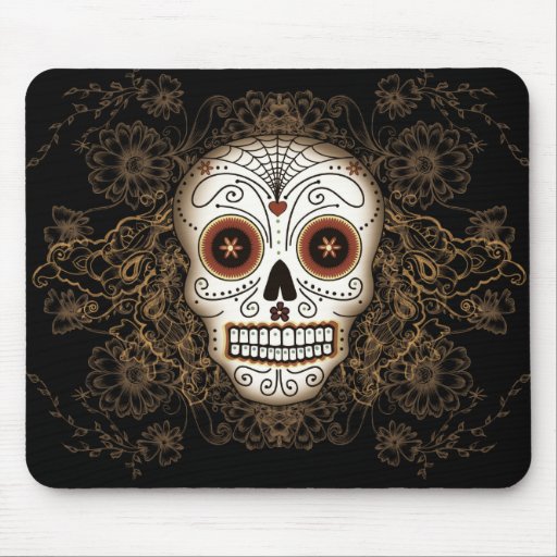 Vintage Sugar Skull Mousepad