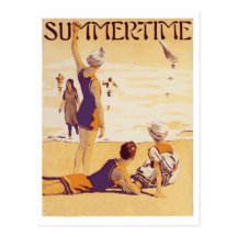 Vintage Summertime at the Beach Post Cards