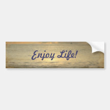 Vintage sunset bumper stickers