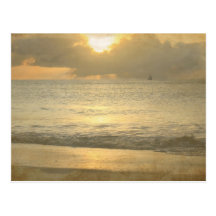 Vintage sunset post card