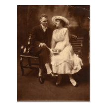 Vintage Sweethearts postcard