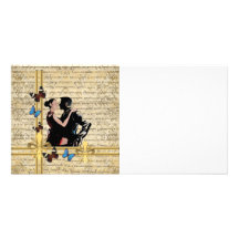 Vintage tango customized photo card
