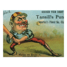 Vintage Tansill's Punch Cigar Label Custom Invitations