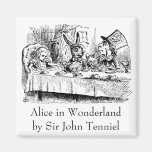 Vintage Tea Party; Alice, Hatter and March Hare Fridge Magnet