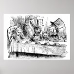 Vintage Tea Party; Alice, Hatter and March Hare Posters