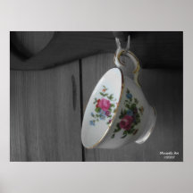 Vintage Teacup Poster