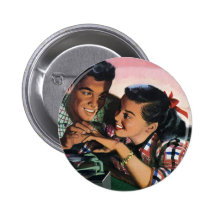 Vintage Teenagers, Love Romance, Promise Ring Button