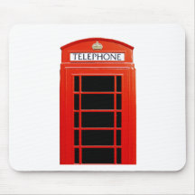 Vintage Telephone Booth Mousemats
