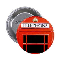 Vintage Telephone Booth Pin