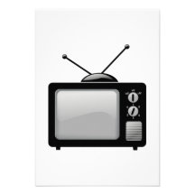 Vintage Television Custom Invites