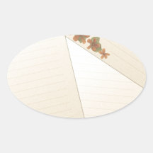 Vintage Thank You Collection Oval Sticker