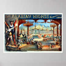 Vintage The Arabian Nights musical Print