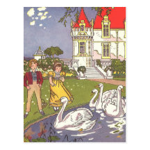 Vintage The Ugly Duckling Fairy Tale by Hauman Post Card