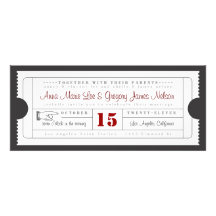 Vintage Ticket Invitation