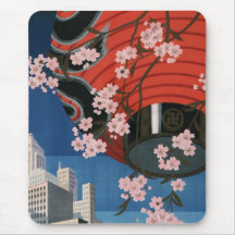 Vintage Tokyo travel Mousepads