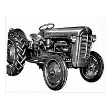 Vintage Tractor Post Cards