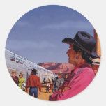 Vintage Train Travel Sticker